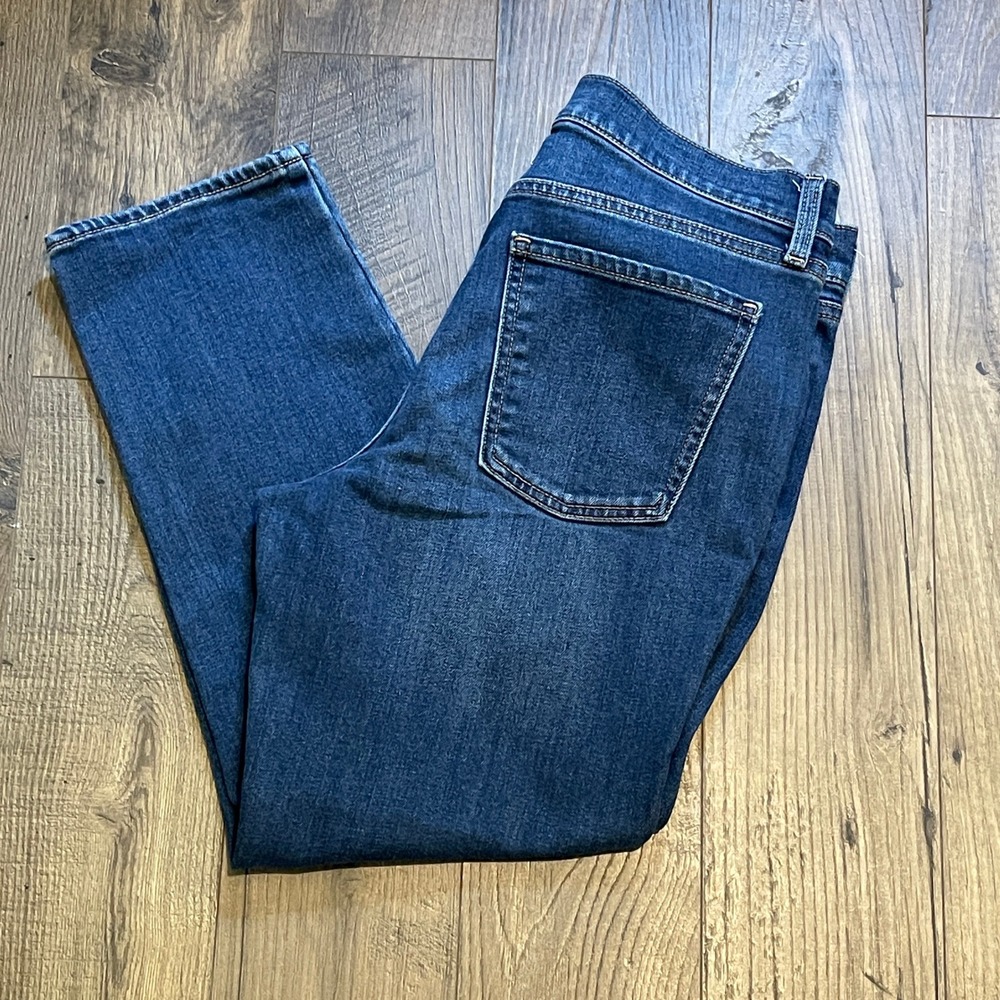 Old Navy Mid-Rise Boyfriend Built-In Warm Jeans Dark Wash Blue‎ Size 6